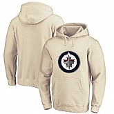 Winnipeg Jets Cream All Stitched Pullover Hoodie,baseball caps,new era cap wholesale,wholesale hats